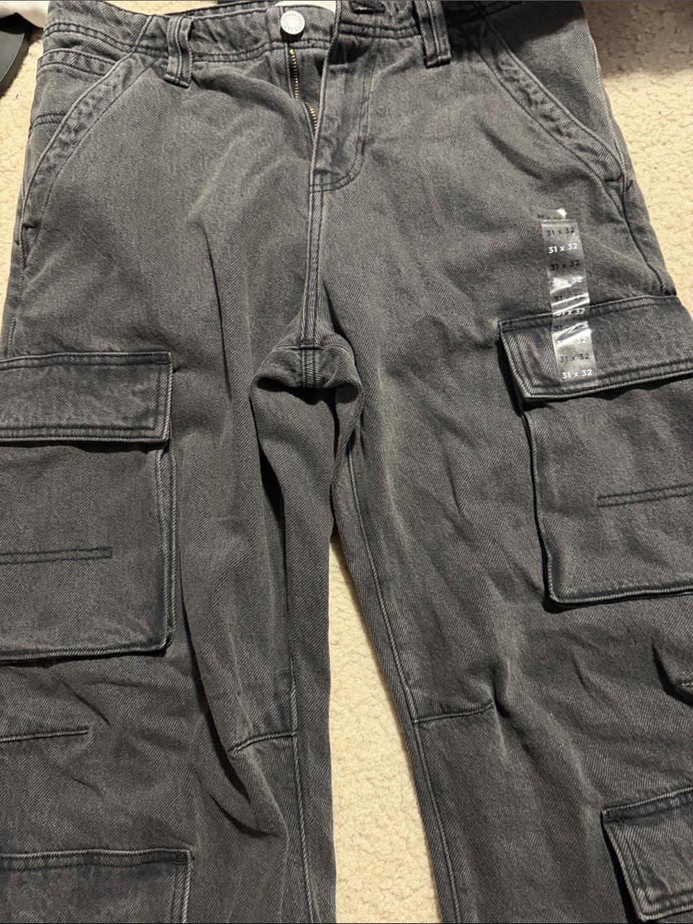 PacSun Men's Washed Gray Cargo Pants